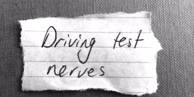 Driving test nerves